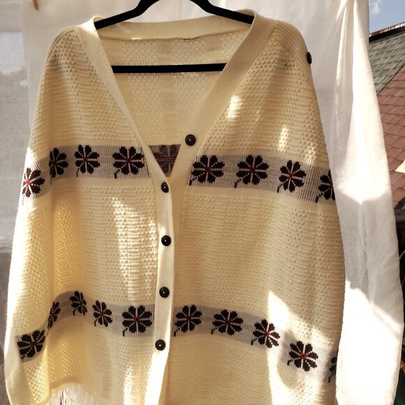 Baltic Cream Knit Cape - Picture 5 of 8